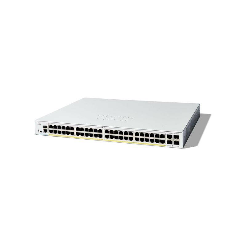 Cisco Catalyst 1300-48FP-4X - Commutateur - C3 - Géré - 48 x 10 - 100 - 1000 (PoE+) + 4 x 10 Gig... (C1300-48FP-4X)_1