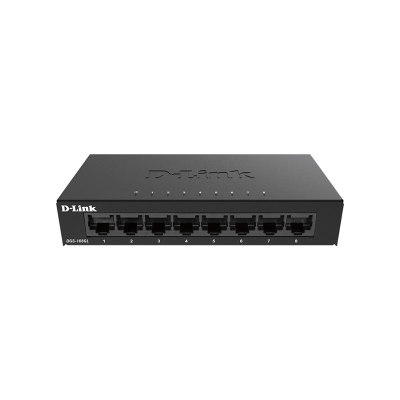 D-Link DGS 108GL - Commutateur - non géré - 8 x 10 - 100 - 1000 - de bureau (DGS-108GL/E)_1