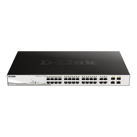 D-Link Web Smart DGS-1210-28P - Commutateur - C3 - Géré - 24 x 10 - 100 - 1000 (PoE) + 4 x Giga... (DGS-1210-28P/E)_1