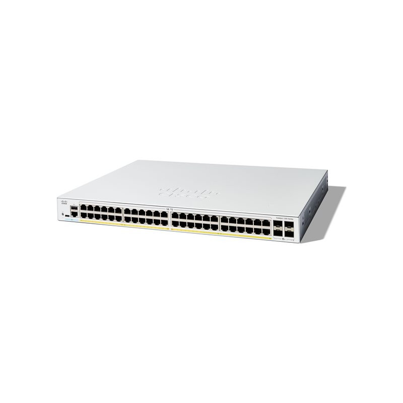 Cisco Catalyst 1200-48P-4X - Commutateur - C3 - intelligent - 48 x 10 - 100 - 1000 (PoE+) + 4 x 1... (C1200-48P-4X)_1
