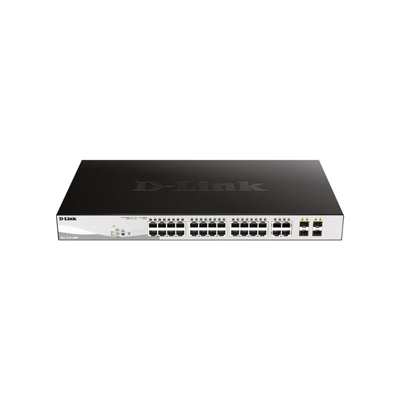 D-Link DGS 1210-28MP - Commutateur - intelligent - 24 x 10 - 100 - 1000 (PoE+) + 4 x combo Gig... (DGS-1210-28MP/E)_1