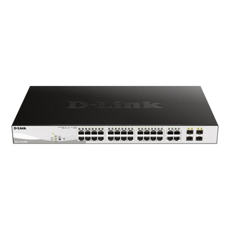 D-Link DGS 1210-28MP - Commutateur - intelligent - 24 x 10 - 100 - 1000 (PoE+) + 4 x combo Gig... (DGS-1210-28MP/E)_1