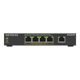 NETGEAR 300 Series GS305P - Version 3 - commutateur - SOHO - non géré - 5 x 10 - 100 - 1000 (4 P... (GS305P-300EUS)_1