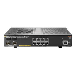 HPE Aruba 2930F 8G PoE+ 2SFP+ - Commutateur - C3 - Géré - 8 x 10 - 100 - 1000 (PoE+) + 2 x 1 gigabit... (JL258AABB)_1