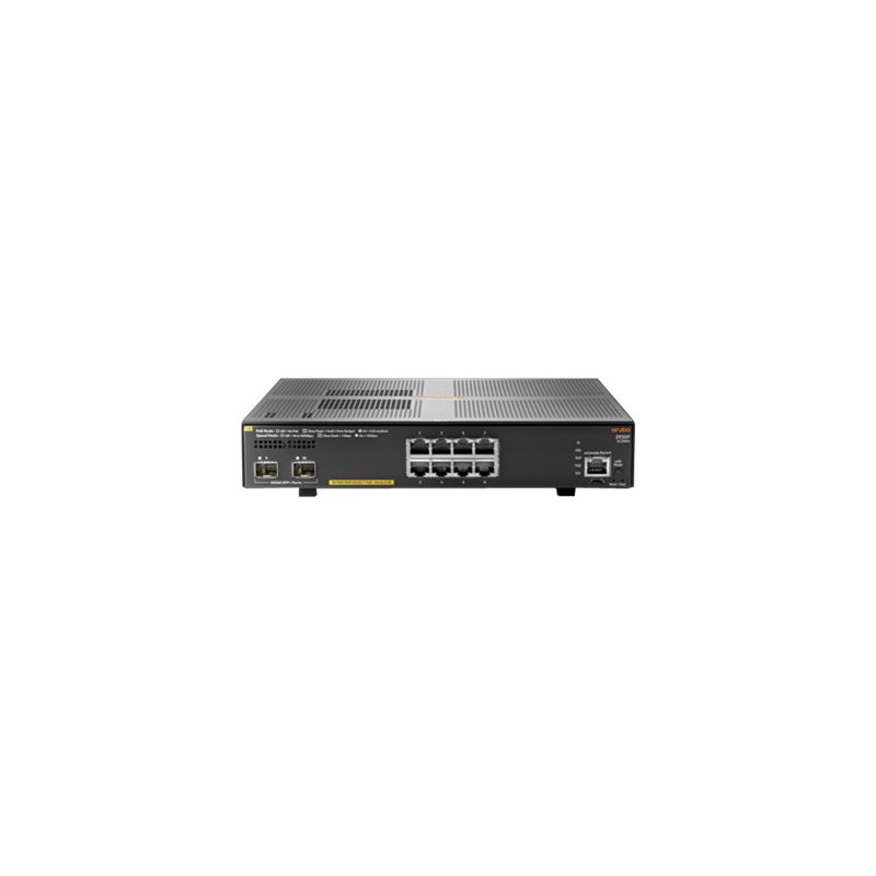 HPE Aruba 2930F 8G PoE+ 2SFP+ - Commutateur - C3 - Géré - 8 x 10 - 100 - 1000 (PoE+) + 2 x 1 gigabit... (JL258AABB)_1