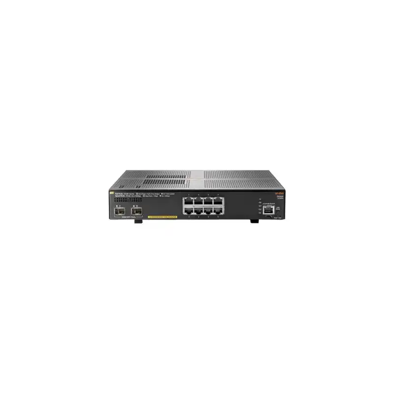 HPE Aruba 2930F 8G PoE+ 2SFP+ - Commutateur - C3 - Géré - 8 x 10 - 100 - 1000 (PoE+) + 2 x 1 gigabit... (JL258AABB)_1