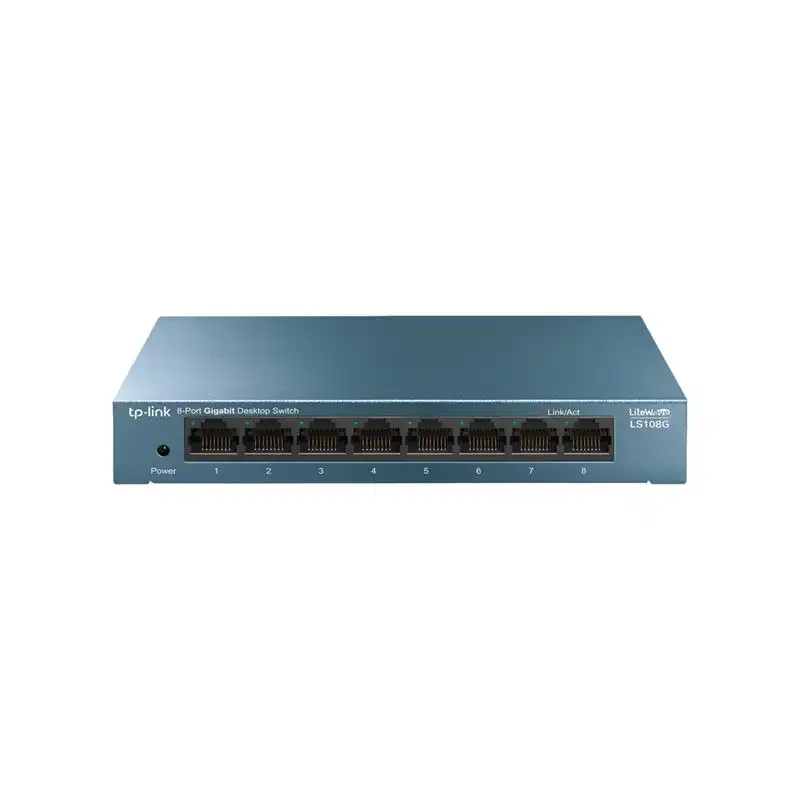 TP-Link LiteWave - Commutateur - non géré - 8 x 10 - 100 - 1000 - de bureau - AC 220 V (LS108G)_1