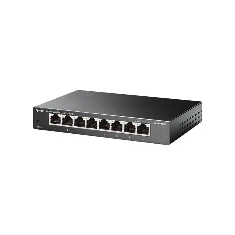 TP-Link - Commutateur - 8 x 10 - 100 - 1000 - de bureau (TL-SG108S)_1