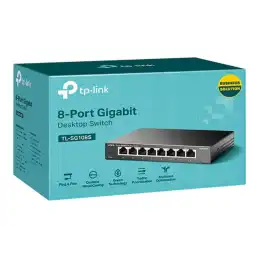 TP-Link - Commutateur - 8 x 10 - 100 - 1000 - de bureau (TL-SG108S)_3