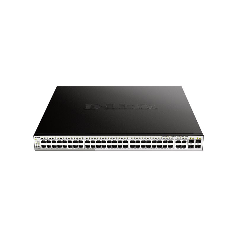 D-Link DGS 1210-52MP - Commutateur - intelligent - 48 x 10 - 100 - 1000 (PoE) + 4 x combo Giga... (DGS-1210-52MP/E)_1