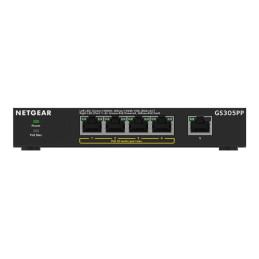 NETGEAR 300 Series GS305PP - Commutateur - SOHO - non géré - 5 x 10 - 100 - 1000 (4 PoE+) - de ... (GS305PP-300EUS)_1