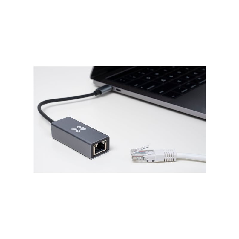 XtremeMac - Adaptateur réseau - USB-C - Gigabit Ethernet - argent pomme (XWH-ACE-13)_1