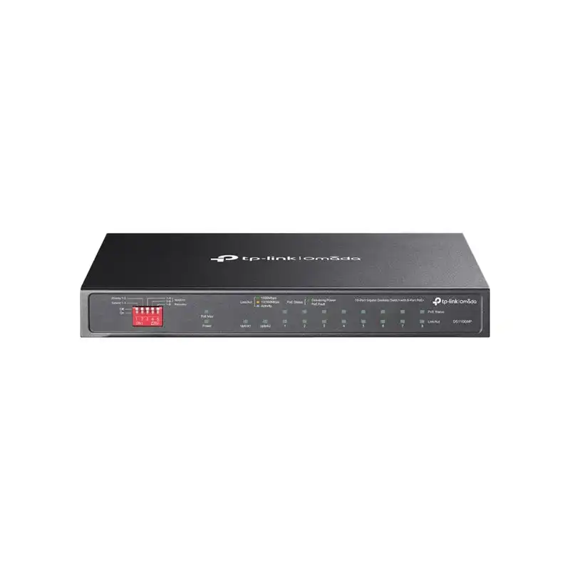 TP-Link Omada V1.6 - Commutateur - non géré - 8 x 10 - 100 - 1000 (PoE+) + 1 x 10 - 100 - 1000 + 1 x ... (DS110GMP)_1