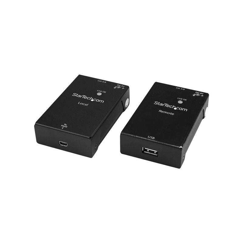StarTech.com Extendeur Ethernet 1 port USB sur Cat5 - Cat6 - jusqu'à 40 m - Câble de rallonge USB ... (USB2001EXTV)_1