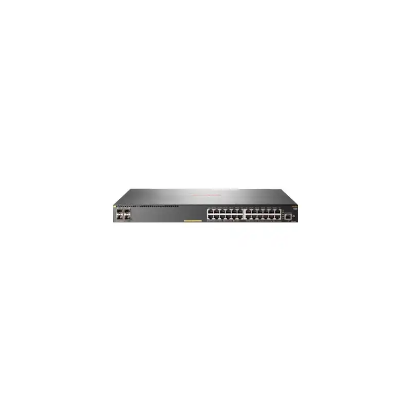 HPE Aruba 2930F 24G PoE+ 4SFP+ - Commutateur - C3 - Géré - 24 x 10 - 100 - 1000 (PoE+) + 4 x 1 gigab... (JL255AABB)_1
