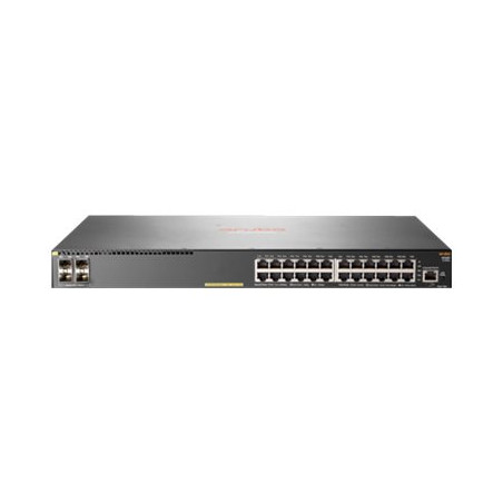 HPE Aruba 2930F 24G PoE+ 4SFP+ - Commutateur - C3 - Géré - 24 x 10 - 100 - 1000 (PoE+) + 4 x 1 gigab... (JL255AABB)_1