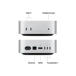 Apple Mac mini - M4 Pro jusqu'à - RAM 24 Go - SSD 512 Go - Apple M4 Pro 16-core - Gigabit Ethernet, ... (MCX44FN/A)_3